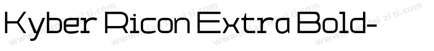 Kyber Ricon Extra Bold字体转换